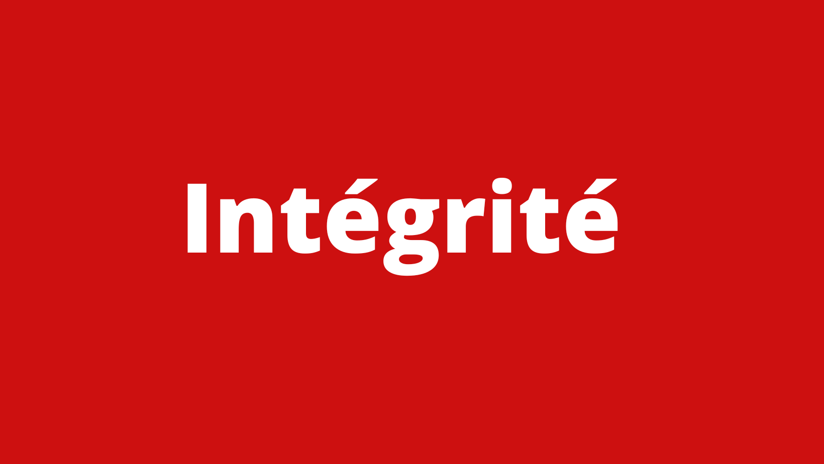 Intégrité (1)